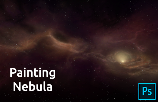 How to Paint Nebula Skybox - timelapse video